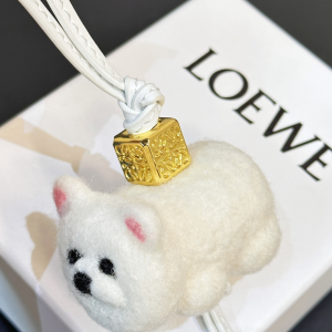 Loewe White Chow Chow Charm