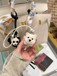 Loewe White Chow Chow Charm