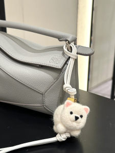 Loewe White Chow Chow Charm
