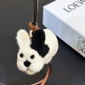 Loewe White Dog Charm