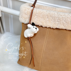 Loewe White Dog Charm