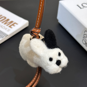 Loewe White Dog Charm