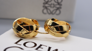 Loewe Gold Nest Hoop Earrings