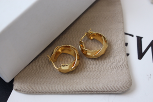 Loewe Gold Nest Hoop Earrings