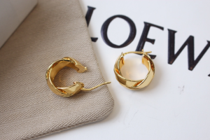Loewe Gold Nest Hoop Earrings
