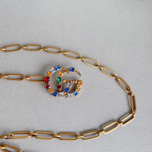 Gucci Double G Gold Chain Belt