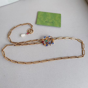 Gucci Double G Gold Chain Belt