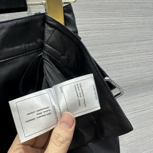 Chanel Black Leather Shorts