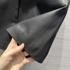 Chanel Black Leather Shorts