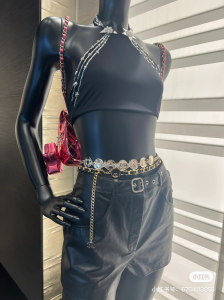 Chanel Black Leather Shorts