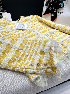 Chanel Pink Tweed Jacket Coat