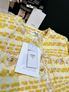 Chanel Pink Tweed Jacket Coat