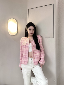 Chanel Pink Tweed Jacket