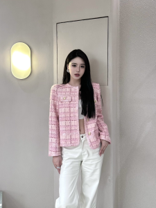 Chanel Pink Tweed Jacket