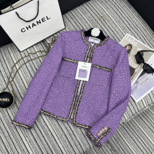 Chanel Purple Tweed Jacket