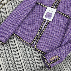 Chanel Purple Tweed Jacket