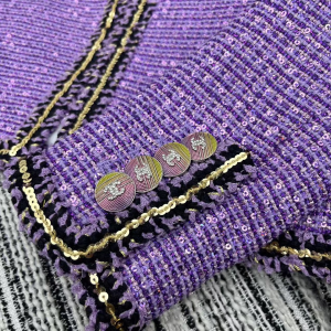 Chanel Purple Tweed Jacket