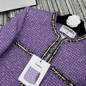 Chanel Purple Tweed Jacket