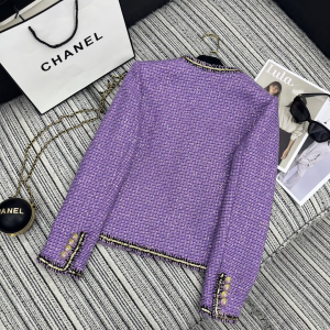 Chanel Purple Tweed Jacket