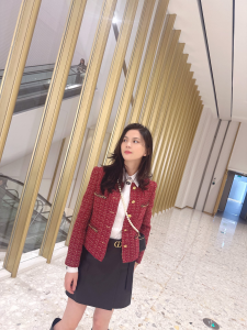 Chanel Red Tweed Jacket Coat