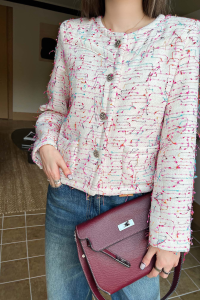 Chanel White Tweed Jacket