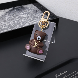 Louis Vuitton LV Teddy Bear Keyring and Bag Charm Brown