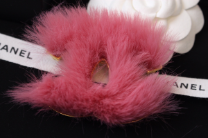 Chanel CC Fantasy Fur Hoop Brooch
