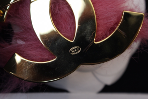 Chanel CC Fantasy Fur Hoop Brooch
