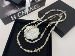 Chanel CC Long Pearls Necklaces