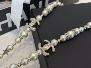 Chanel CC Long Pearls Necklaces