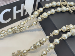 Chanel CC Long Pearls Necklaces