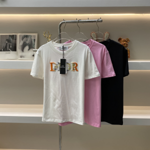 Dior Logo White Cotton T Shirt