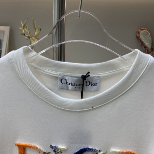 Dior Logo White Cotton T Shirt
