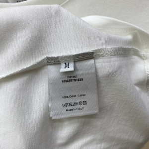 Dior Logo White Cotton T Shirt