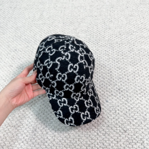 Gucci GG Wool Baseball Cap Hat Black