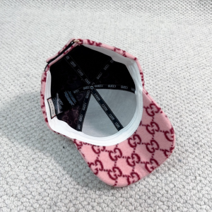 Gucci GG Wool Baseball Cap Hat Pink