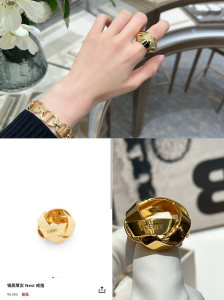 Loewe Gold Chunky Nest Rings