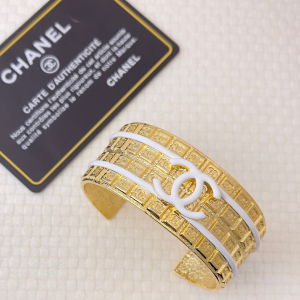Chanel CC Logo Gold Metal Bracelets