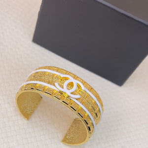 Chanel CC Logo Gold Metal Bracelets