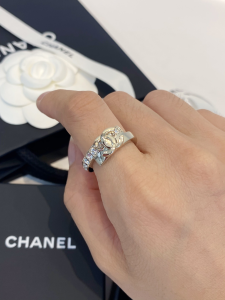 Chanel CC Logo Rings with Diamonds