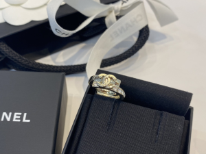 Chanel CC Logo Rings with Diamonds