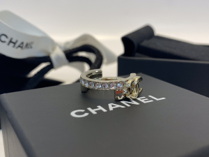 Chanel CC Logo Rings with Diamonds
