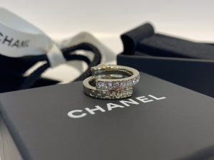 Chanel CC Logo Rings with Diamonds