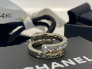 Chanel CC Logo Rings with Diamonds
