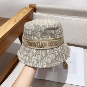 Dior Oblique Small Brim Bucket Cap Hat Beige Dior Oblique Small Brim Bucket Cap Hat Beige