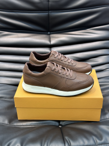 Tods Mens Brown Calfskin Leather Trainers Sneakers Tods Mens Brown Calfskin Leather Trainers Sneakers