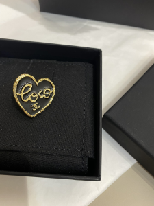 Chanel CC COCO Heart Brooch