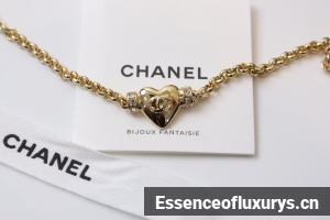 Chanel Gold CC Heart Chain Bracelets