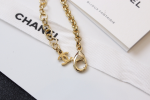 Chanel Gold CC Heart Chain Bracelets