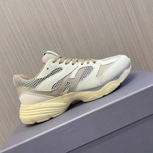 Hogan H665 Hyperactive Panelled Leather Lace Up Chunky Sneakers White Grey Beige Hogan H665 Hyperactive Panelled Leather Lace Up Chunky Sneakers White Grey Beige